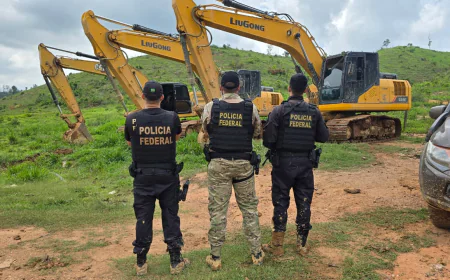 Polícia Federal apreendeu máquinas e minérios em são félix do xingu