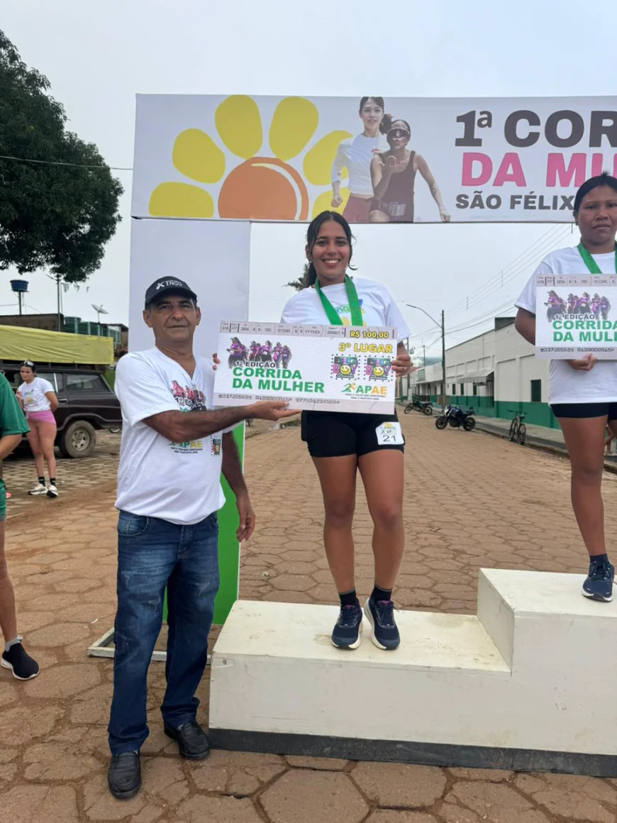 São Félix Do Xingu: Realizada a 1° Edição da Corrida da Mulher com Indígena ocupando Pódium