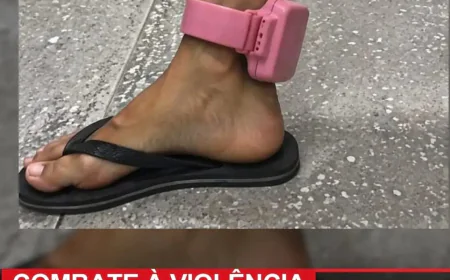 Tornozeleira cor de rosa pode ajudar no combate a violência feminina